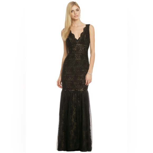 Monique Lhuillier Dresses & Skirts - Monique Lhuillier Lusting Over You Black Gown $598